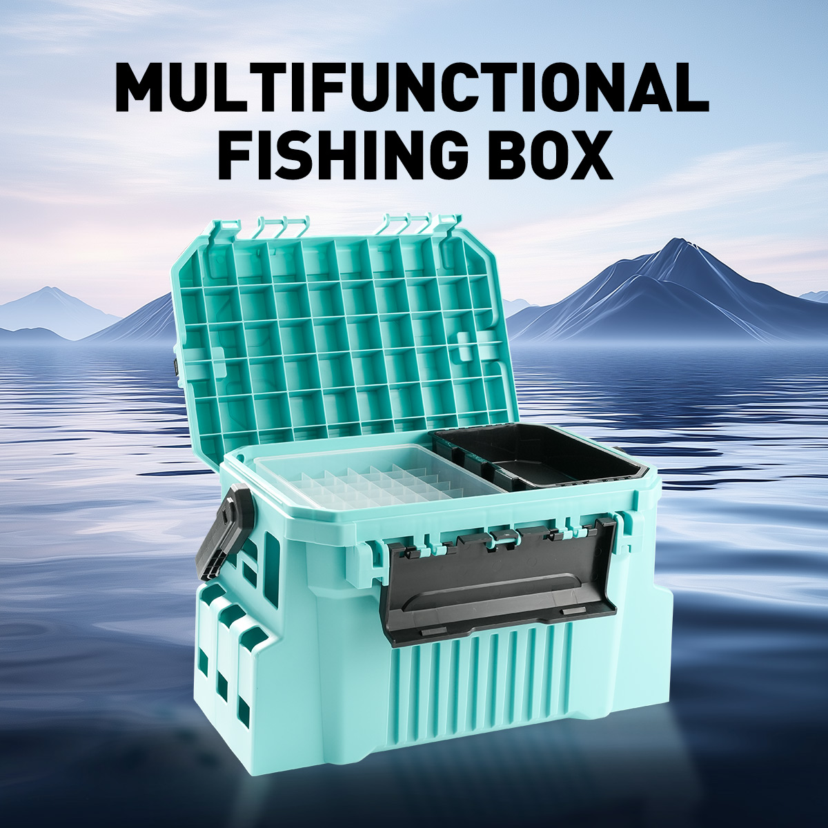 Pudełko wędkarskie 20L z przeg – Fishing Kayak Crate recenzja i cena